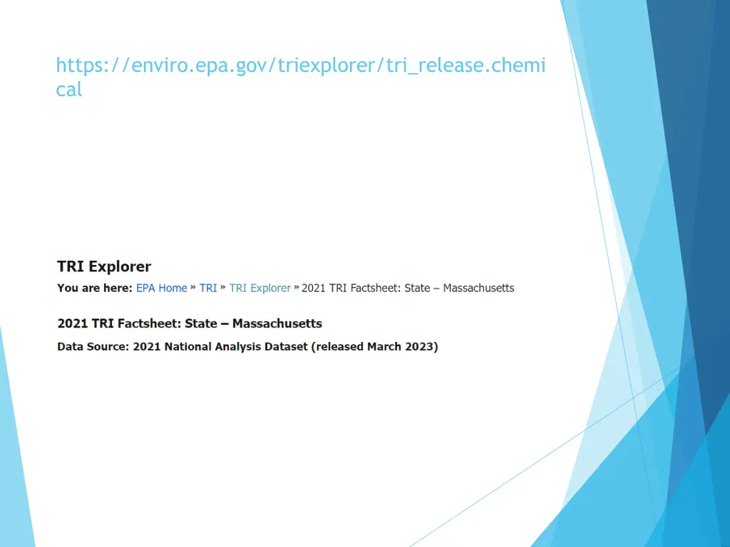 https enviro epa gov triexplorer tri release