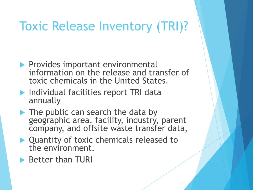 toxic release inventory tri