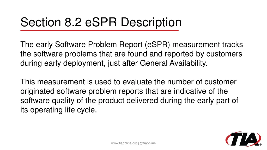 section 8 2 espr description
