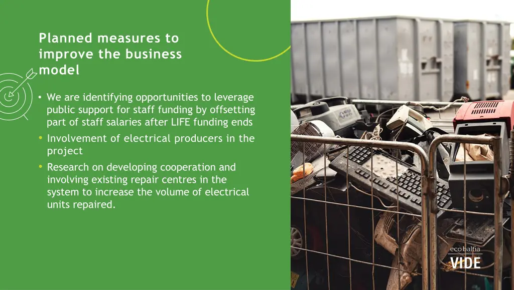 planned measures to improve the business model