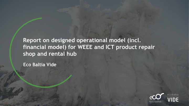 report on designed operational model incl