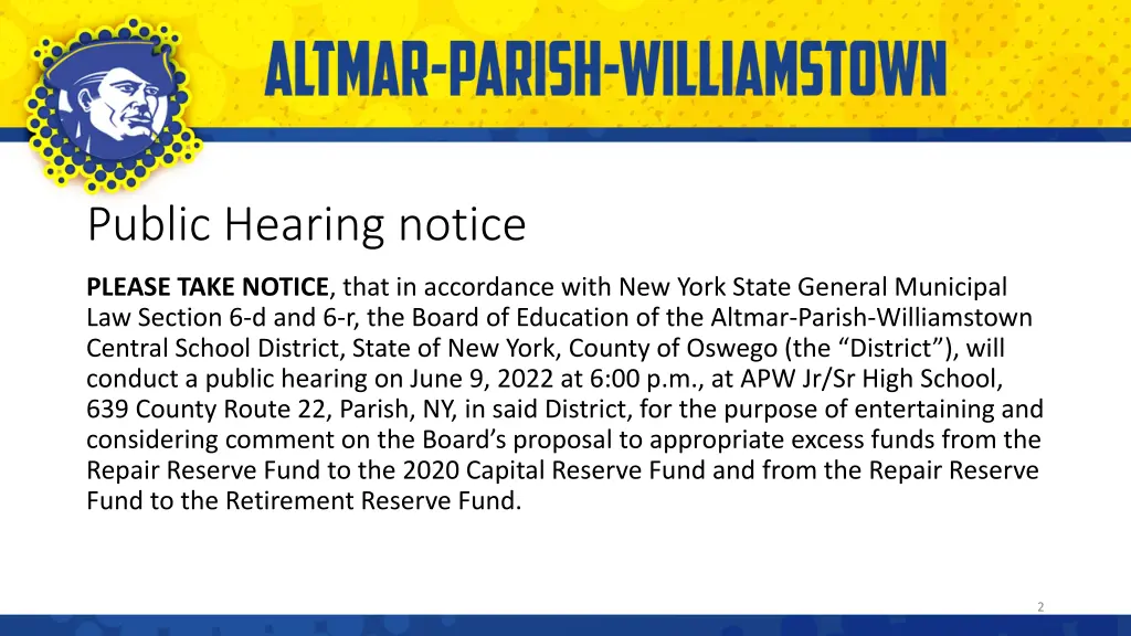 public hearing notice