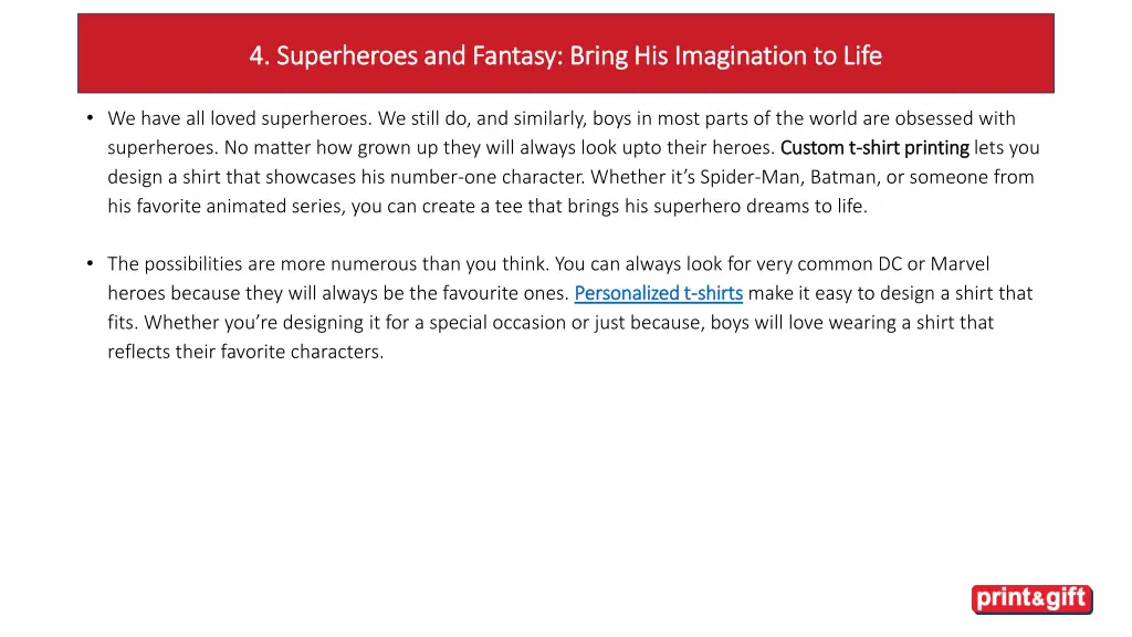 4 superheroes and fantasy bring his imagination