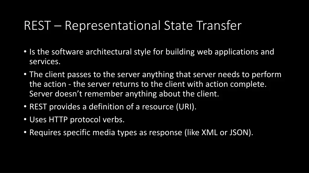 rest representational state transfer