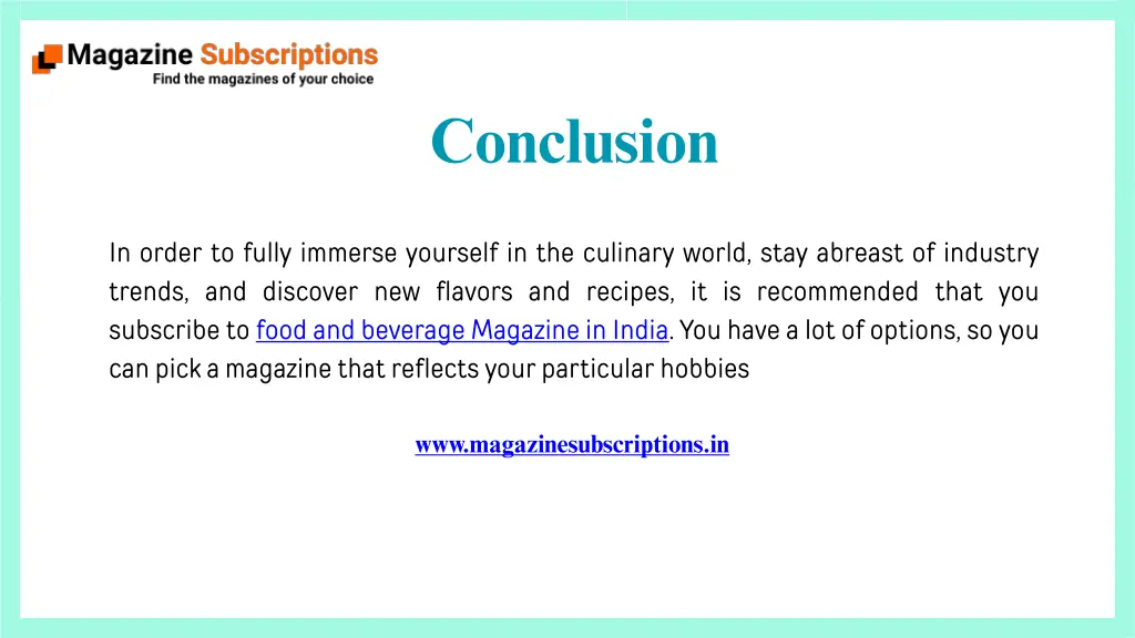 conclusion