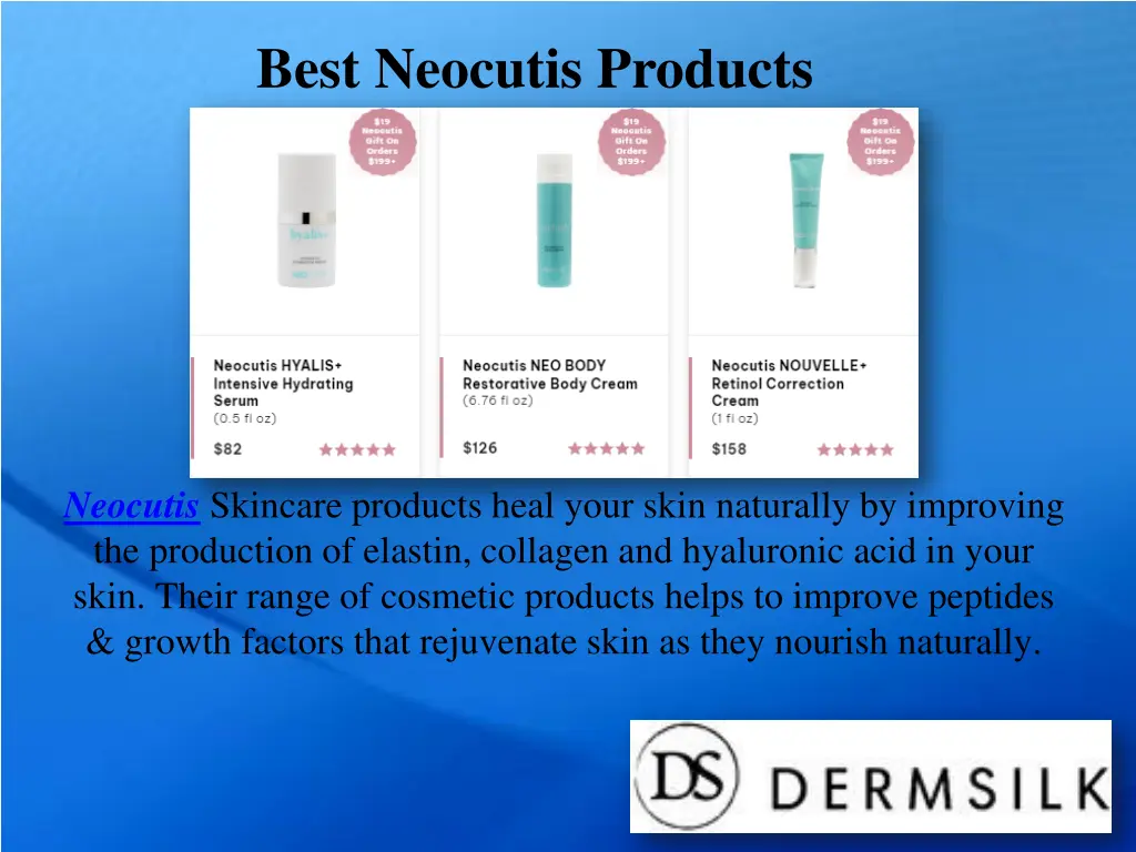 best neocutis products