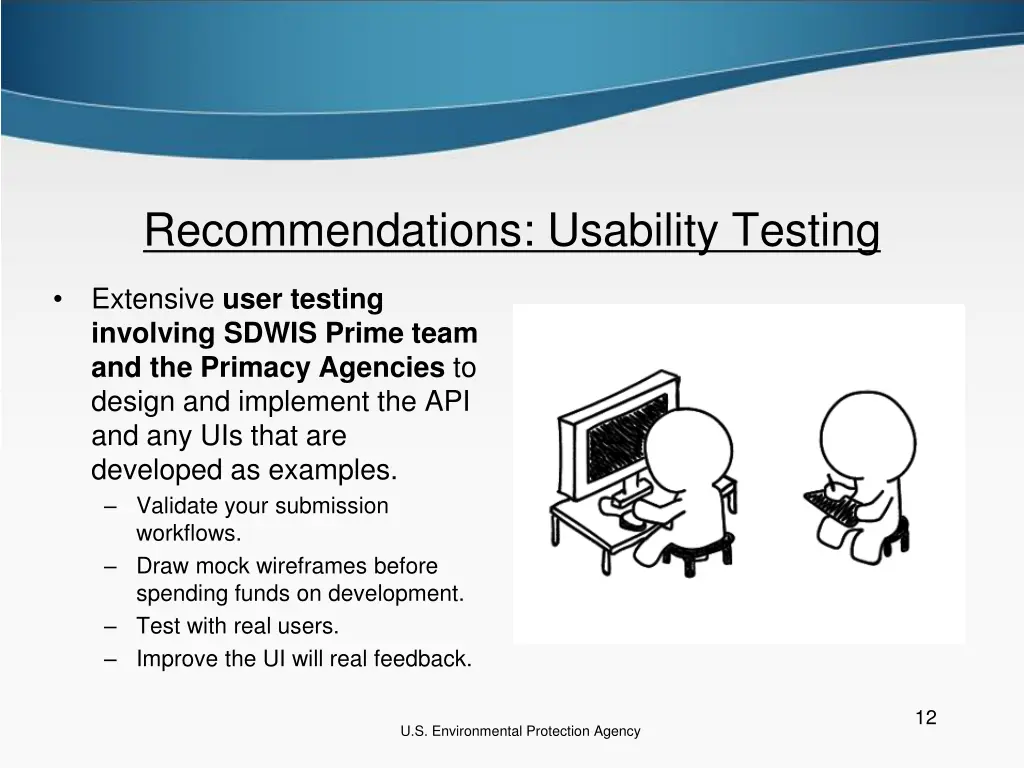recommendations usability testing
