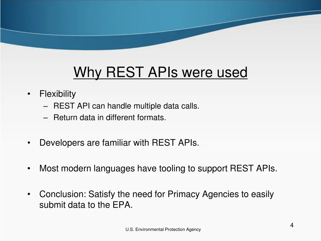 why rest apis were used