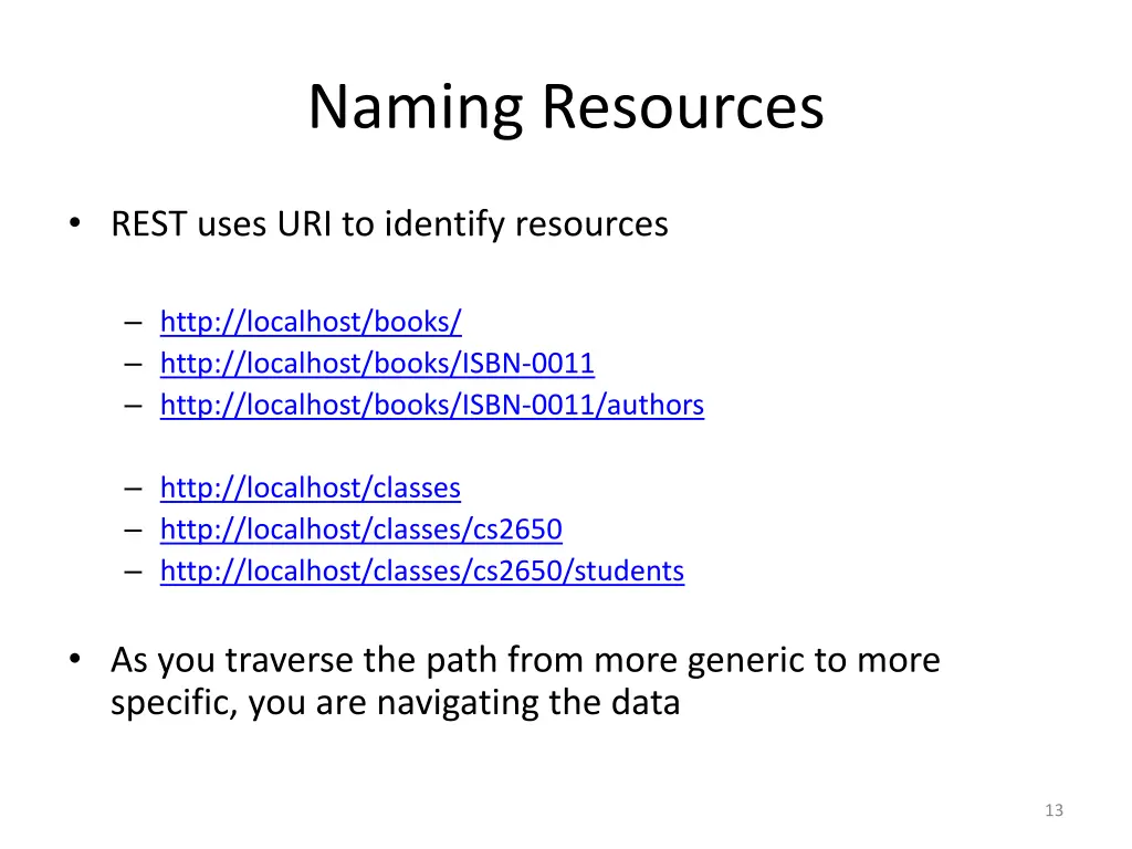 naming resources