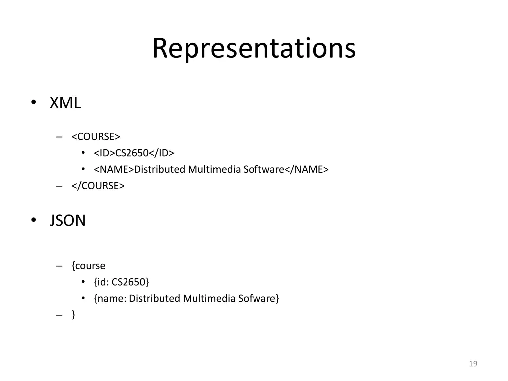 representations 1