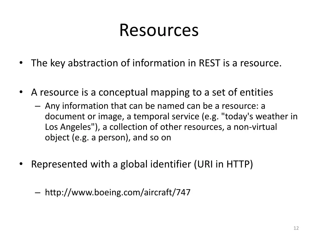 resources