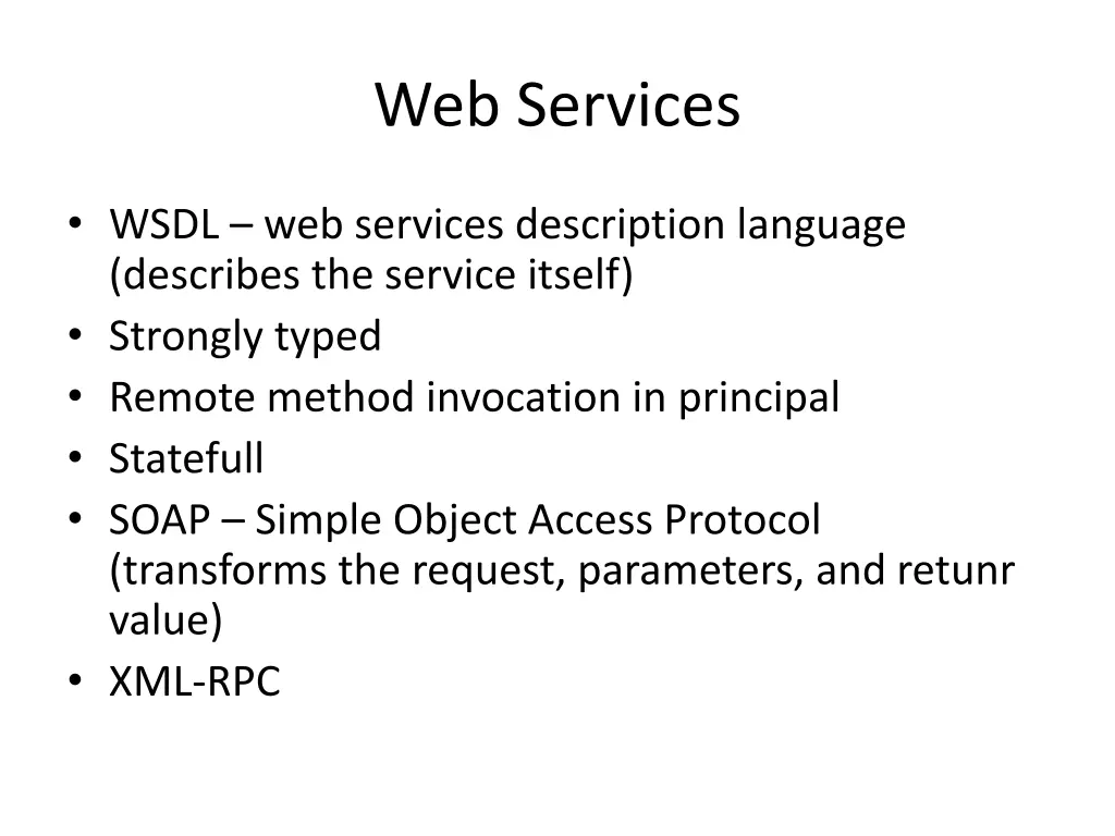 web services