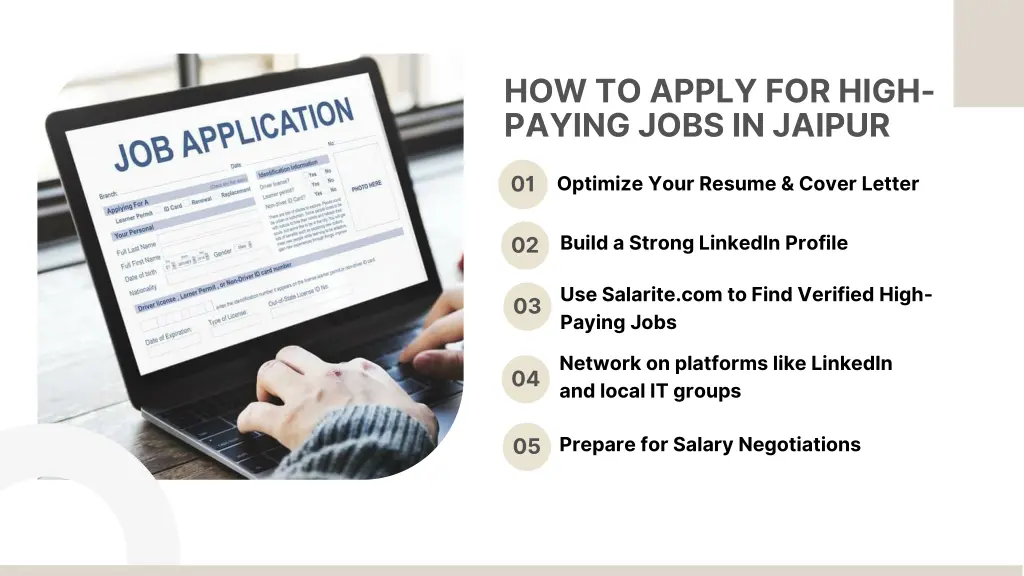how to apply for high paying jobs in jaipur