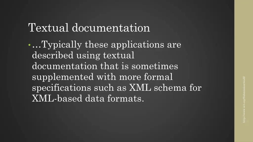 textual documentation