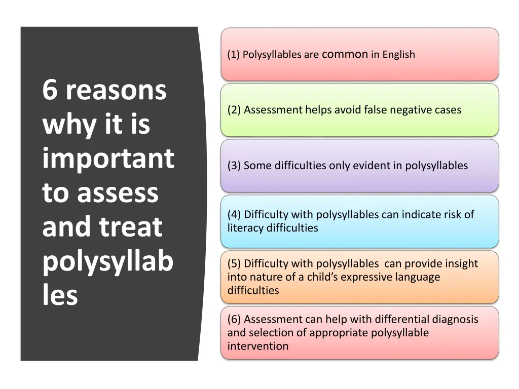 1 polysyllables are common in english