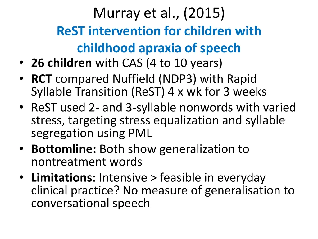 murray et al 2015 rest intervention for children
