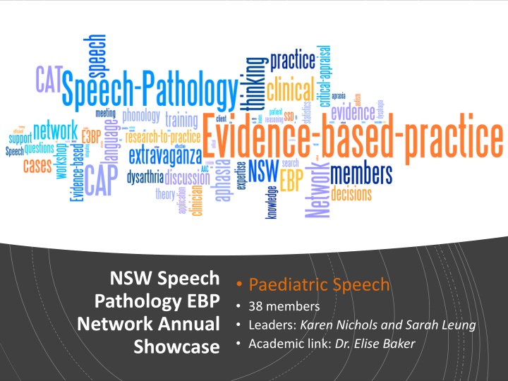 nsw speech pathology ebp network annual showcase