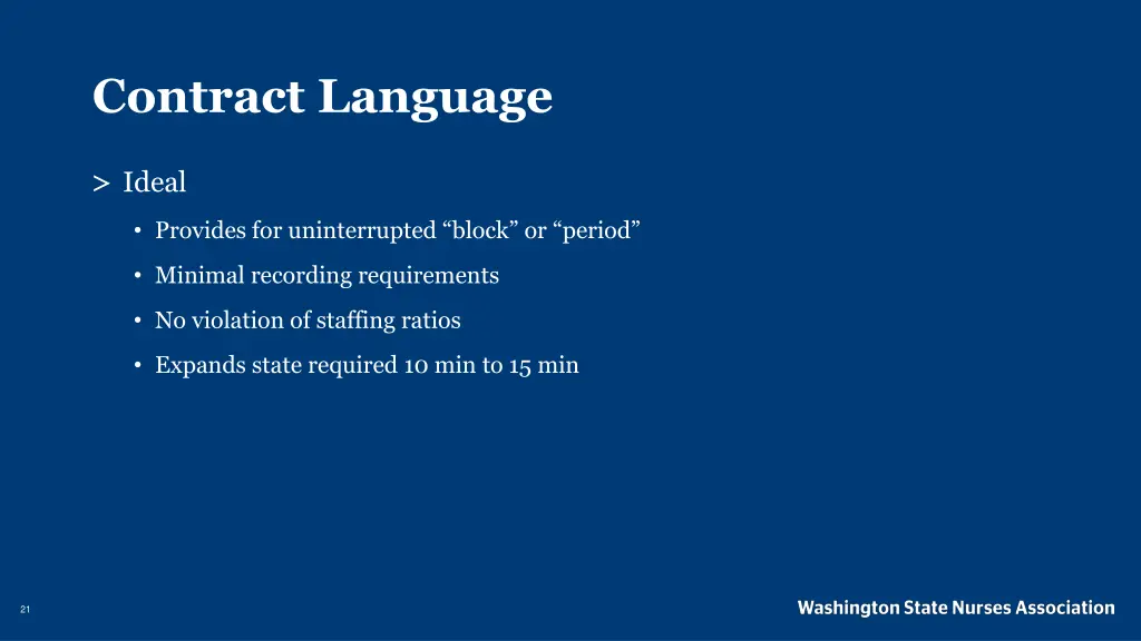 contract language