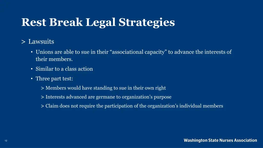 rest break legal strategies