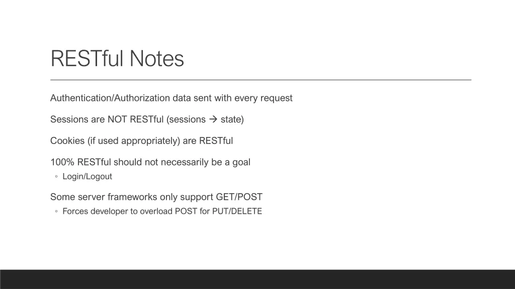 restful notes
