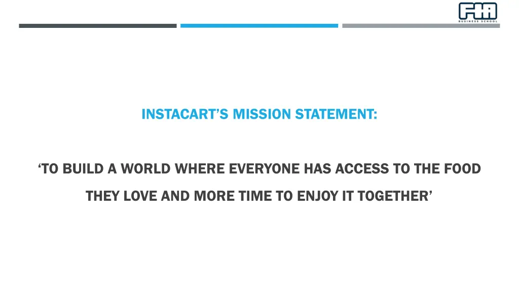 instacart s mission statement