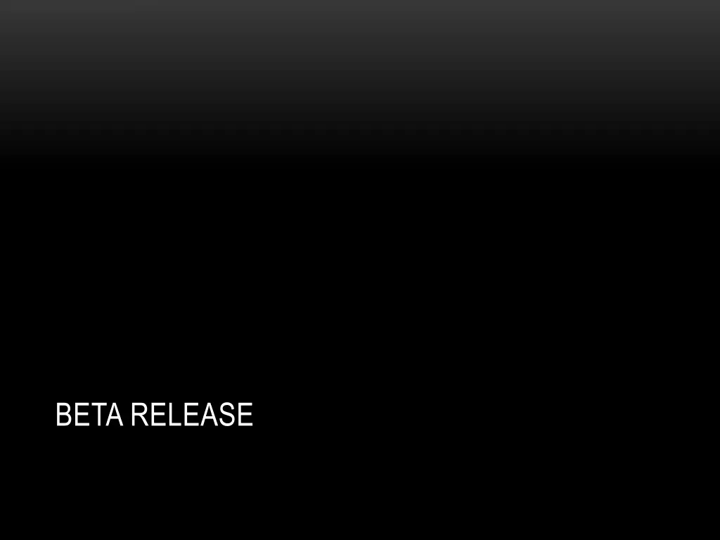 beta release