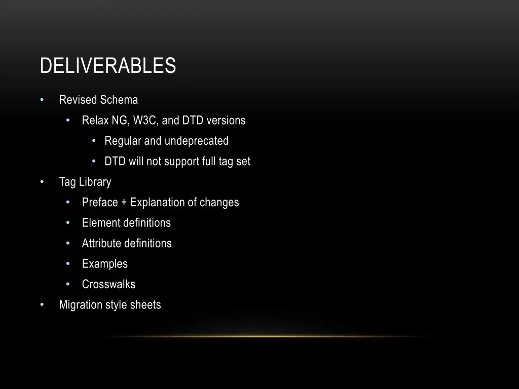 deliverables 1