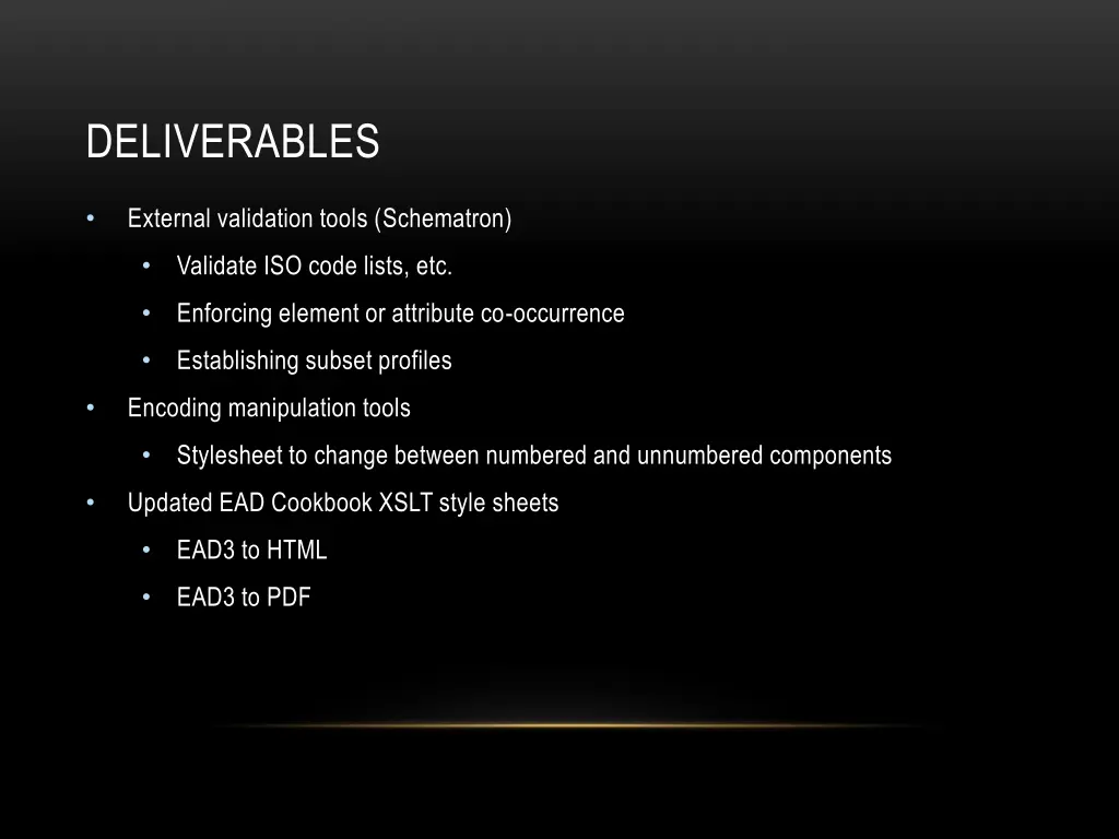 deliverables 2