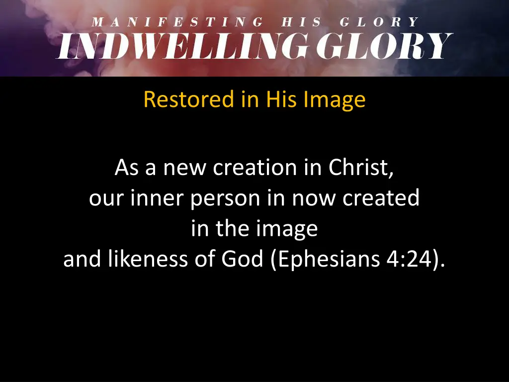 restored in his image