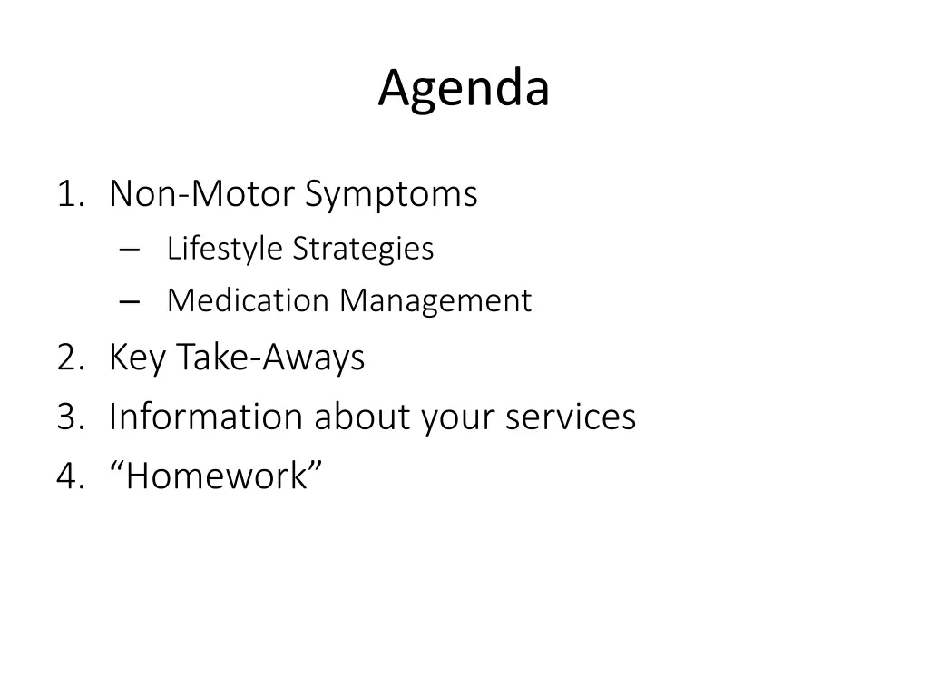 agenda