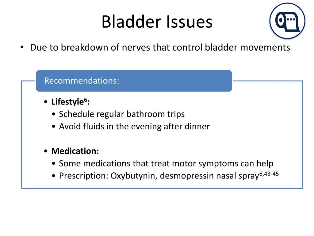 bladder issues