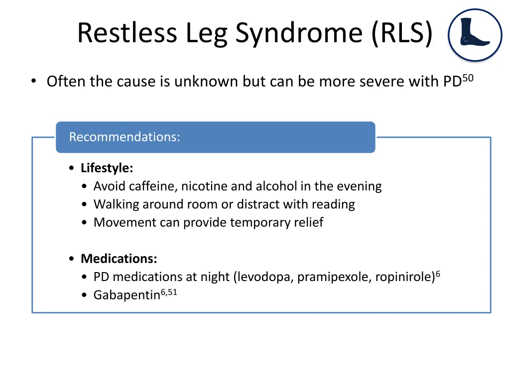 restless leg syndrome rls