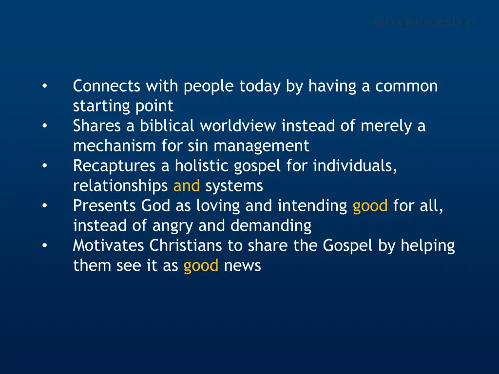 connects with people today by having a common