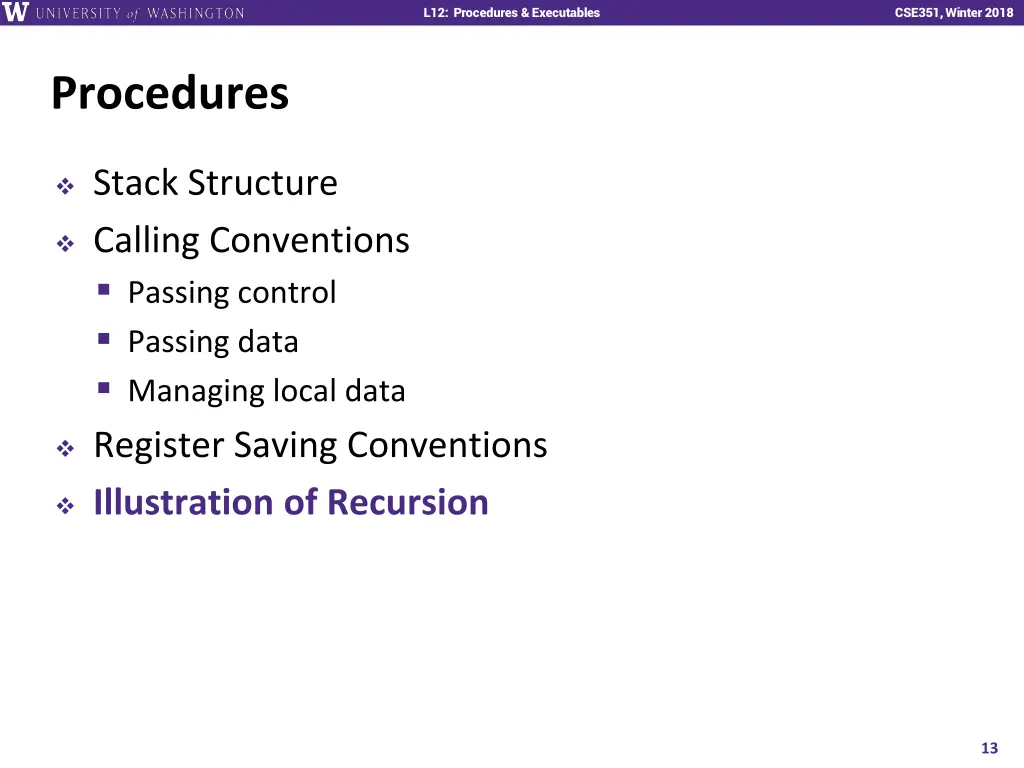 l12 procedures executables 12