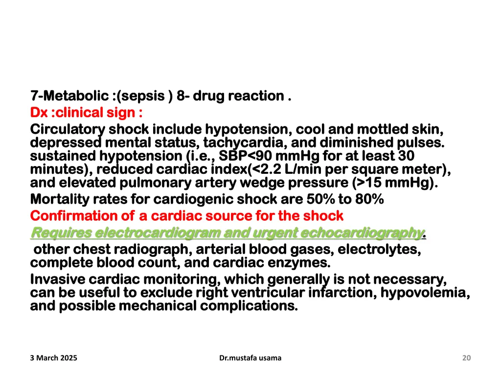 7 7 metabolic sepsis metabolic sepsis 8 8 drug