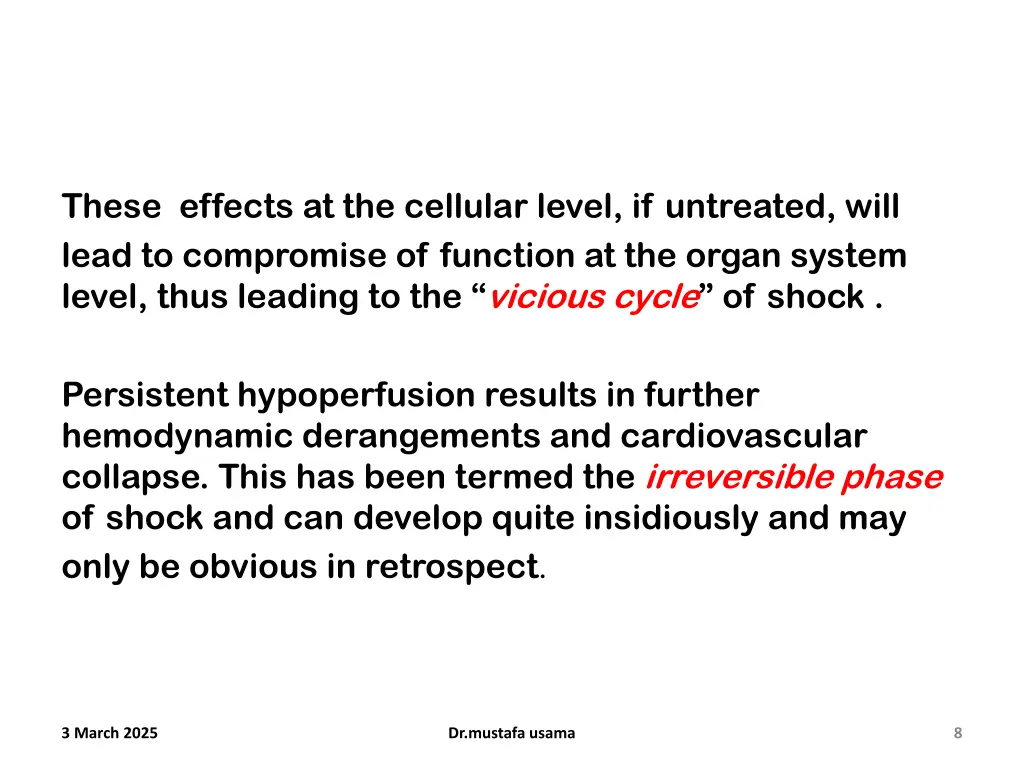 these effects at the cellular level if untreated