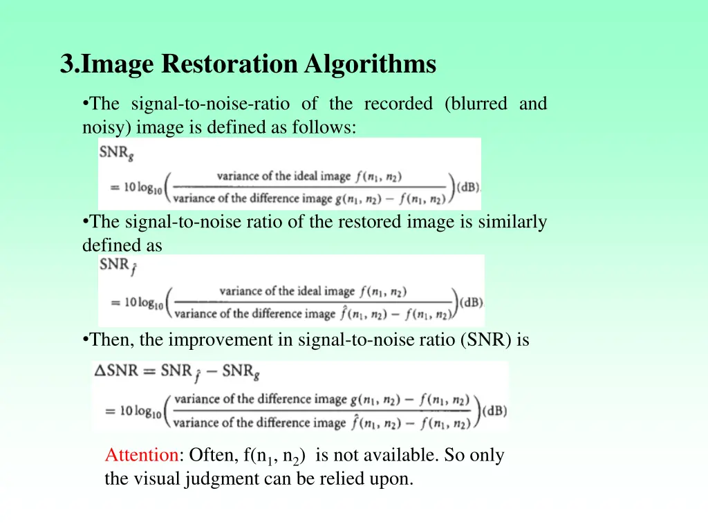 3 image restoration algorithms 1