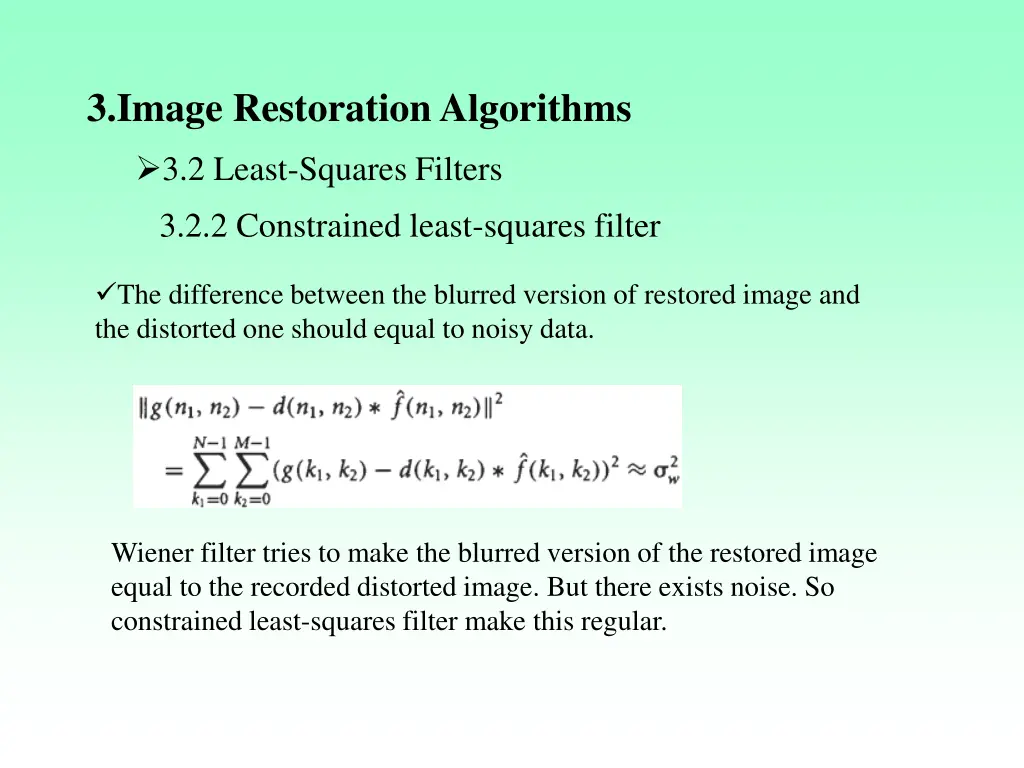 3 image restoration algorithms 12