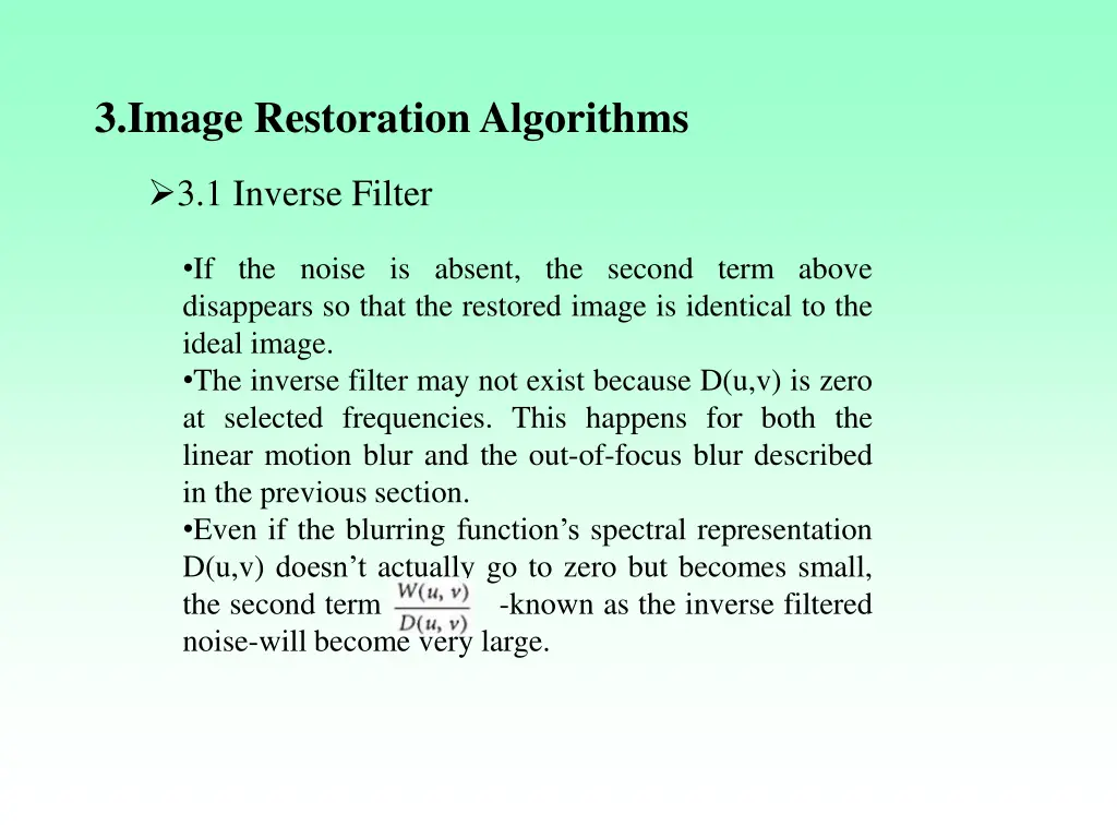 3 image restoration algorithms 3