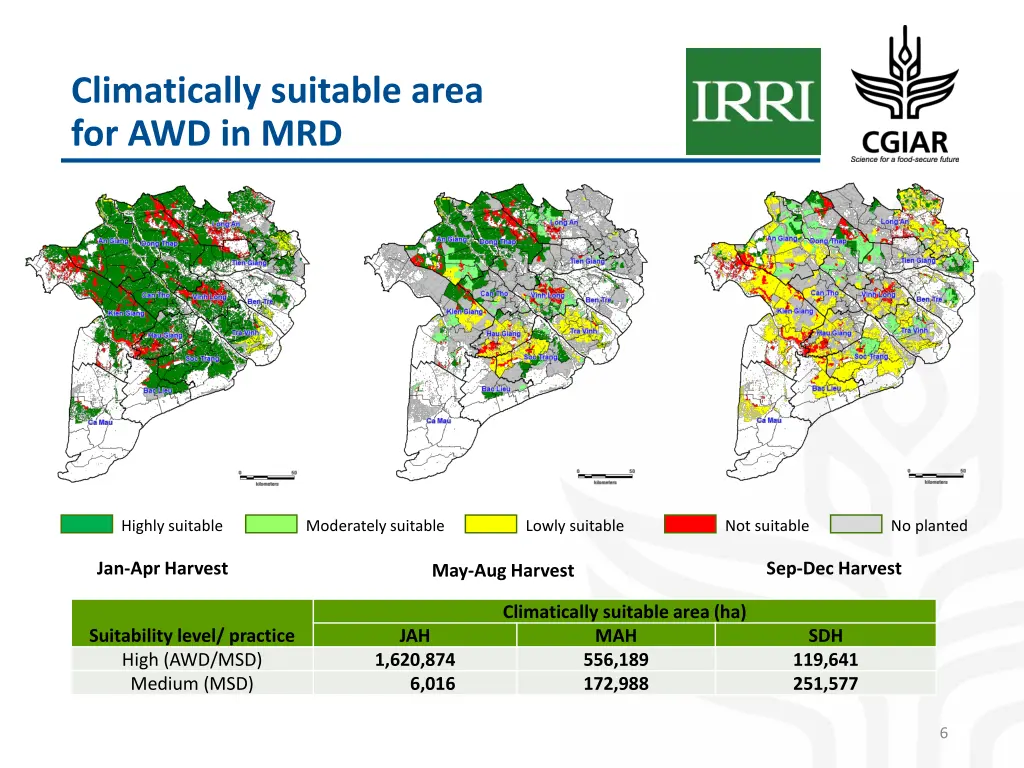 climatically suitable area for awd in mrd
