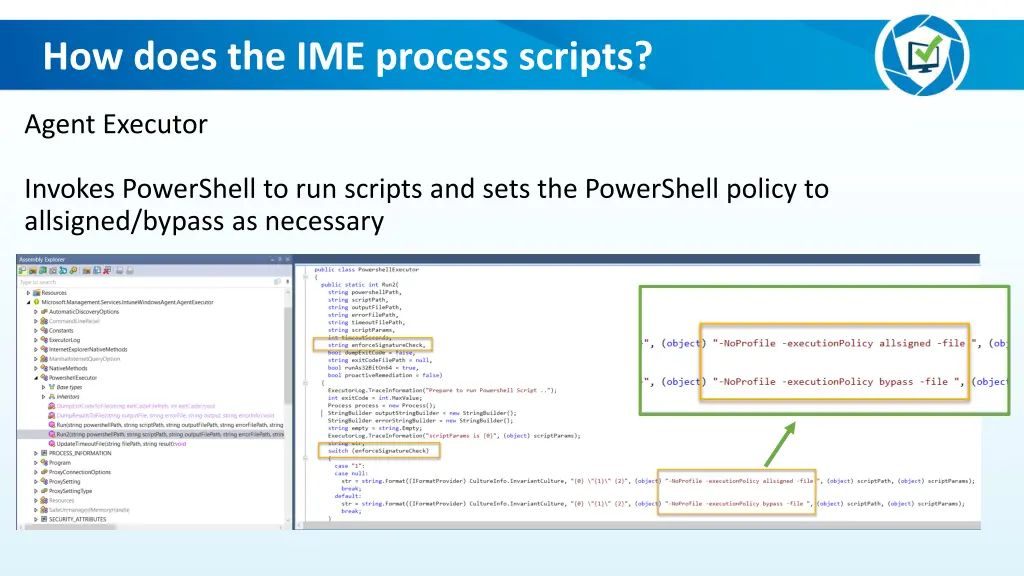 how does the ime process scripts 5