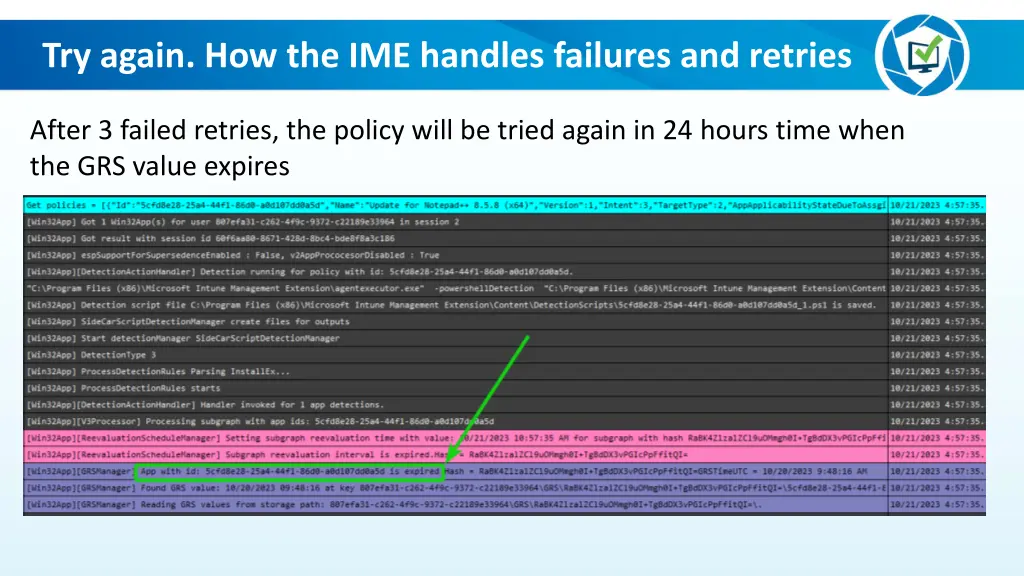 try again how the ime handles failures and retries 4