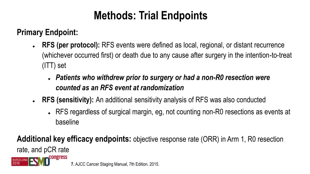 methods trial endpoints
