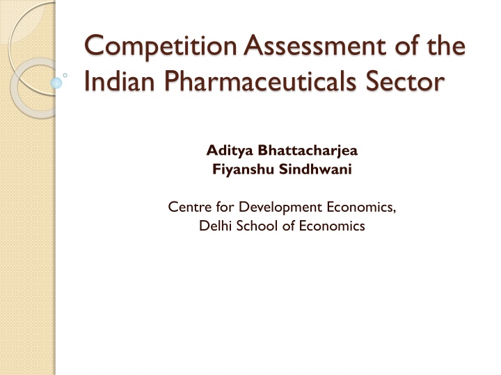 competition assessment of the indian