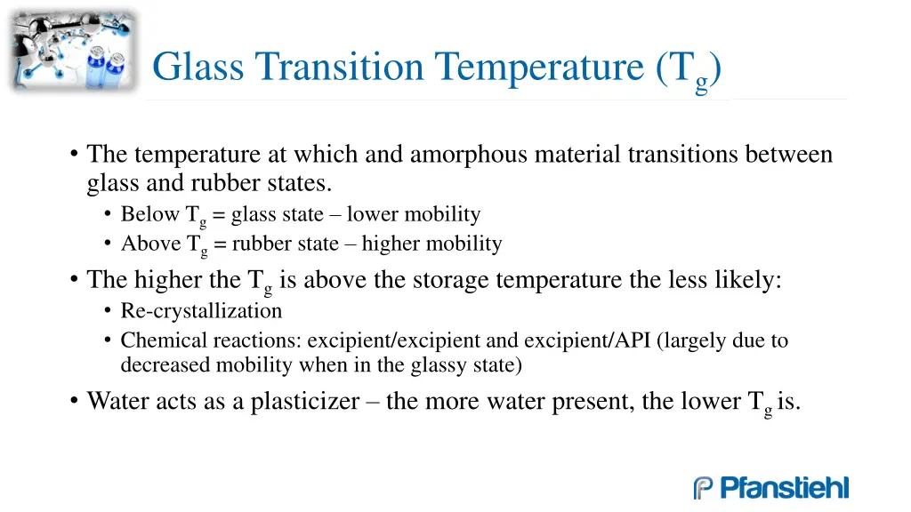 glass transition temperature t g