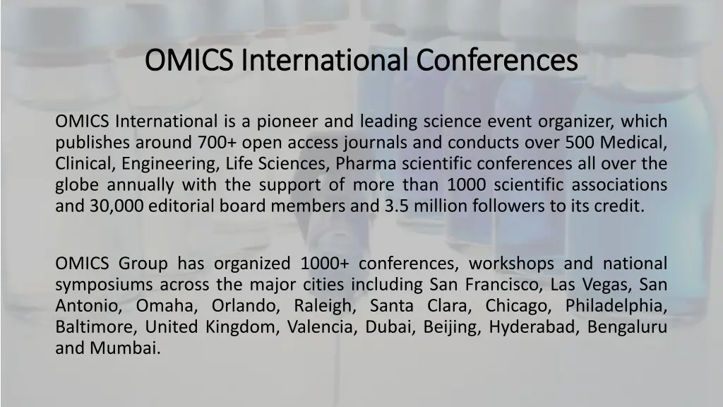 omics international conferences omics