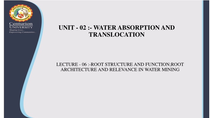 unit 02 water absorption and translocation