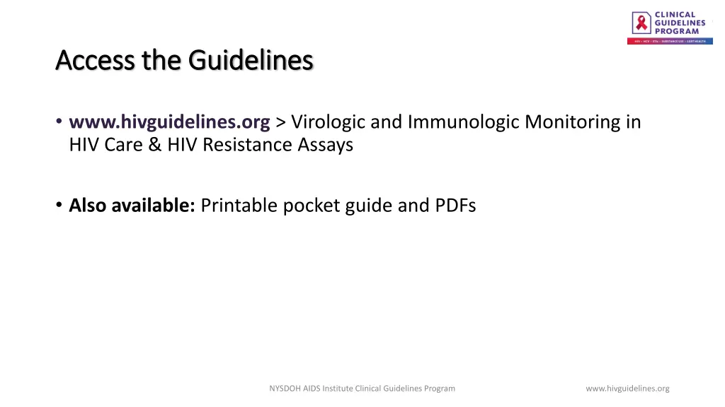 access the guidelines access the guidelines