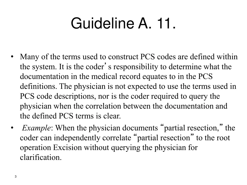 guideline a 11