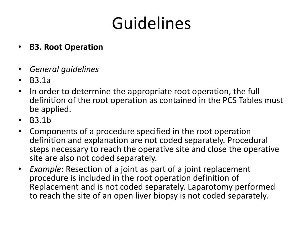guidelines